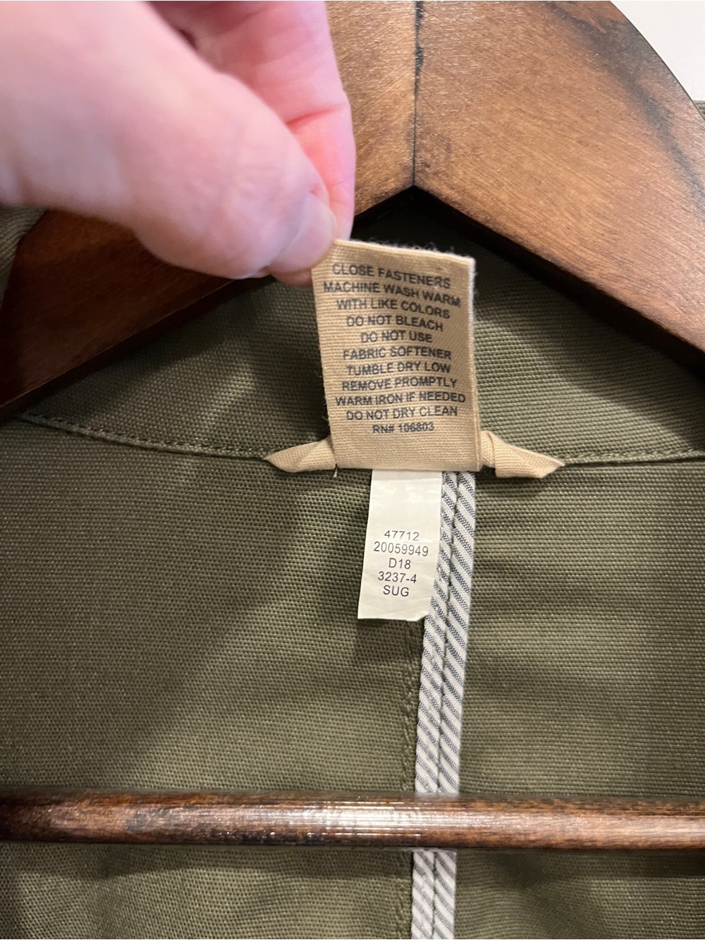 Duluth Trading Co # 47712 DuluthFlex Fire Hose CoolMax Jacket XS Olive Green - Picture 7 of 7